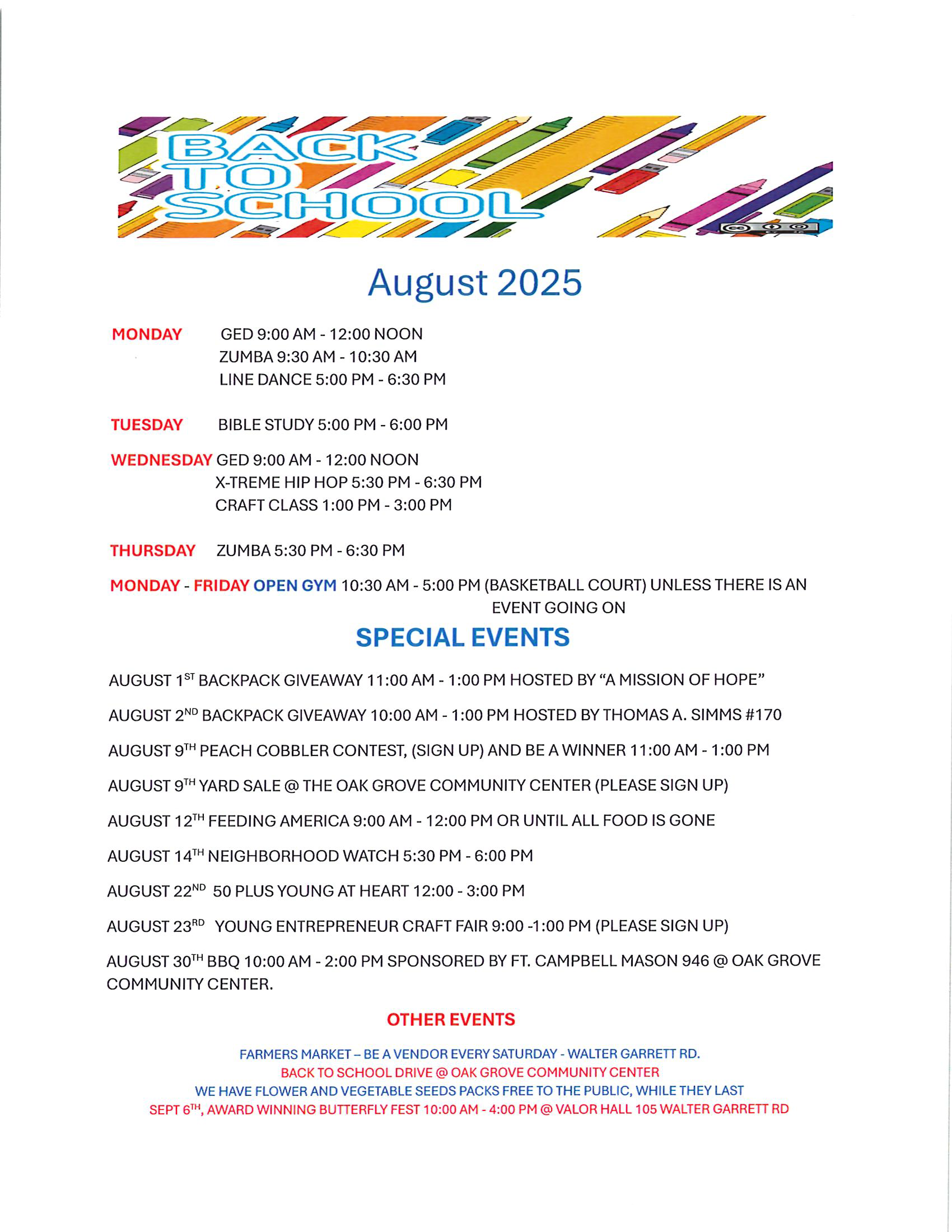 Featured image for “August 2025 Events”